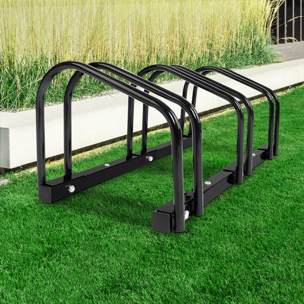 Portable Bike 3 Parking Rack Bicycle Instant Storage Stand - Black freeshipping - Awezingly