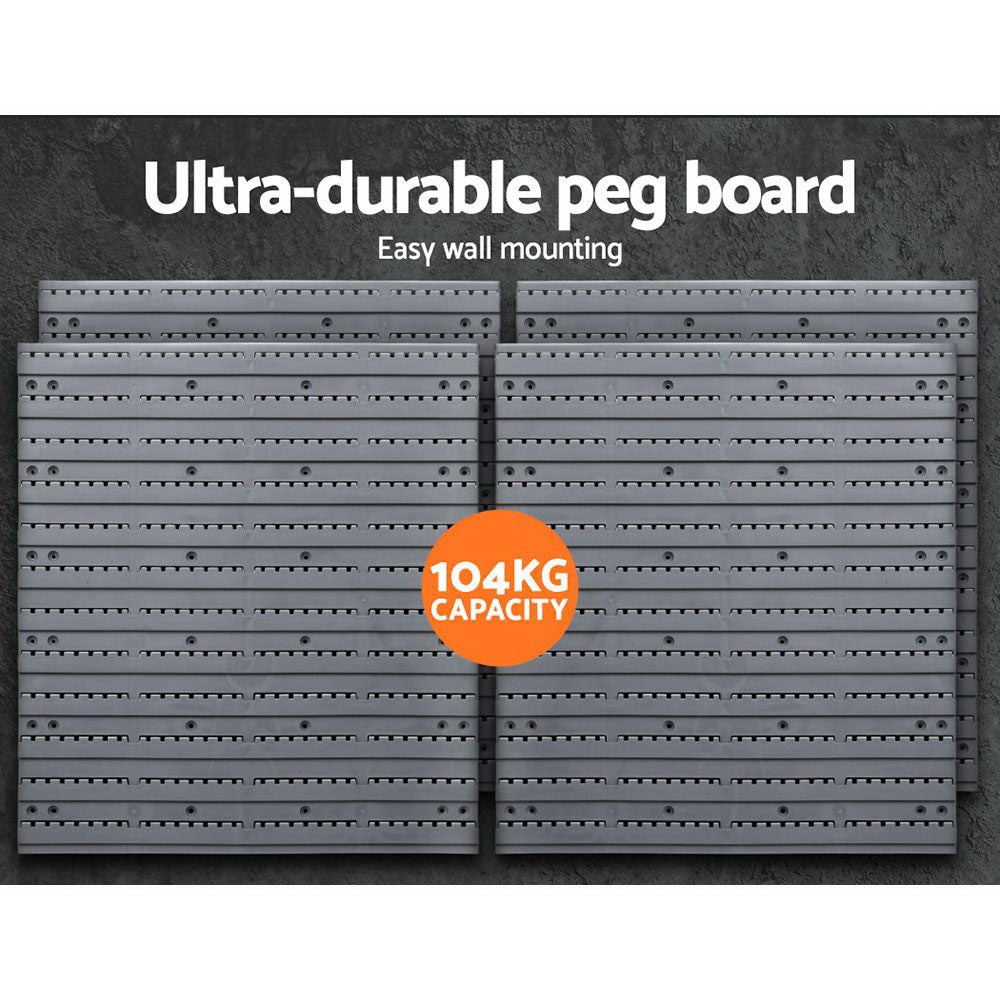 Giantz 88 Parts Wall-Mounted Storage Bin Rack Tool Garage Shelving Organiser Box freeshipping - Awezingly