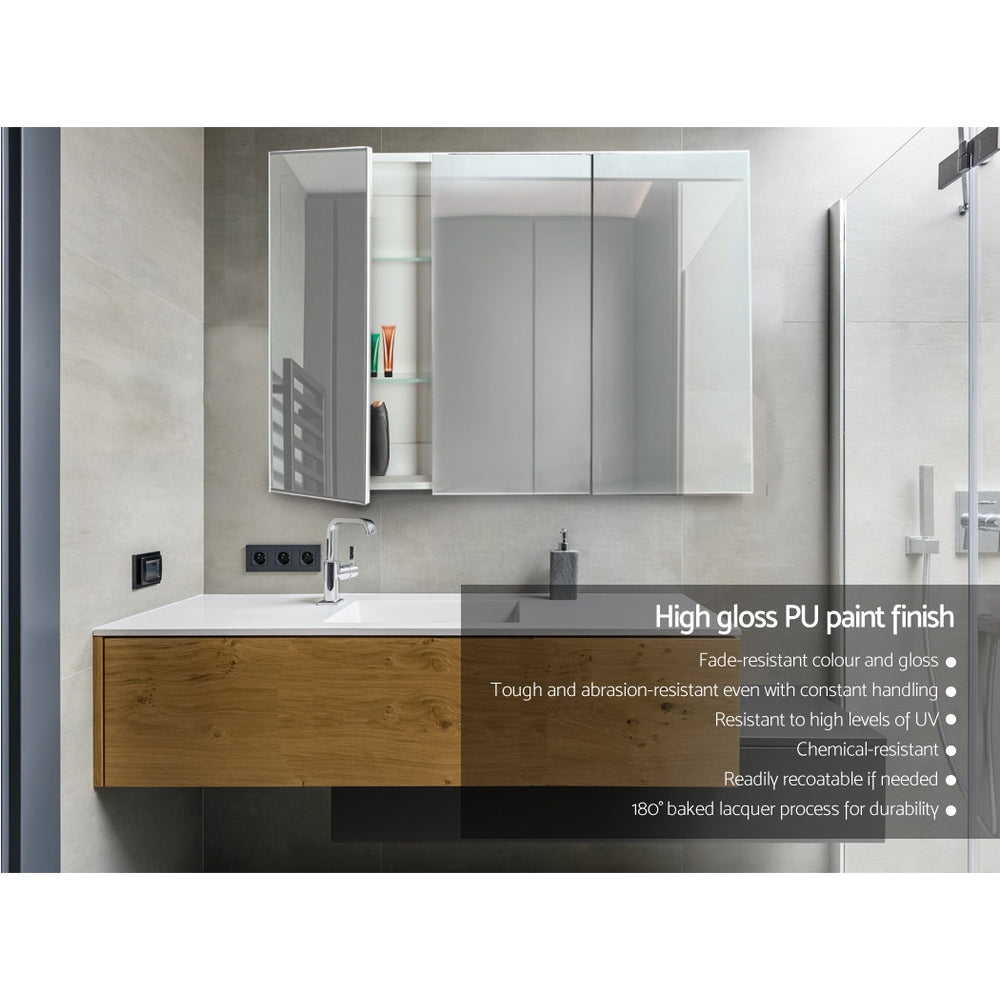 Cefito Bathroom Vanity Mirror with Storage Cabinet - White freeshipping - Awezingly