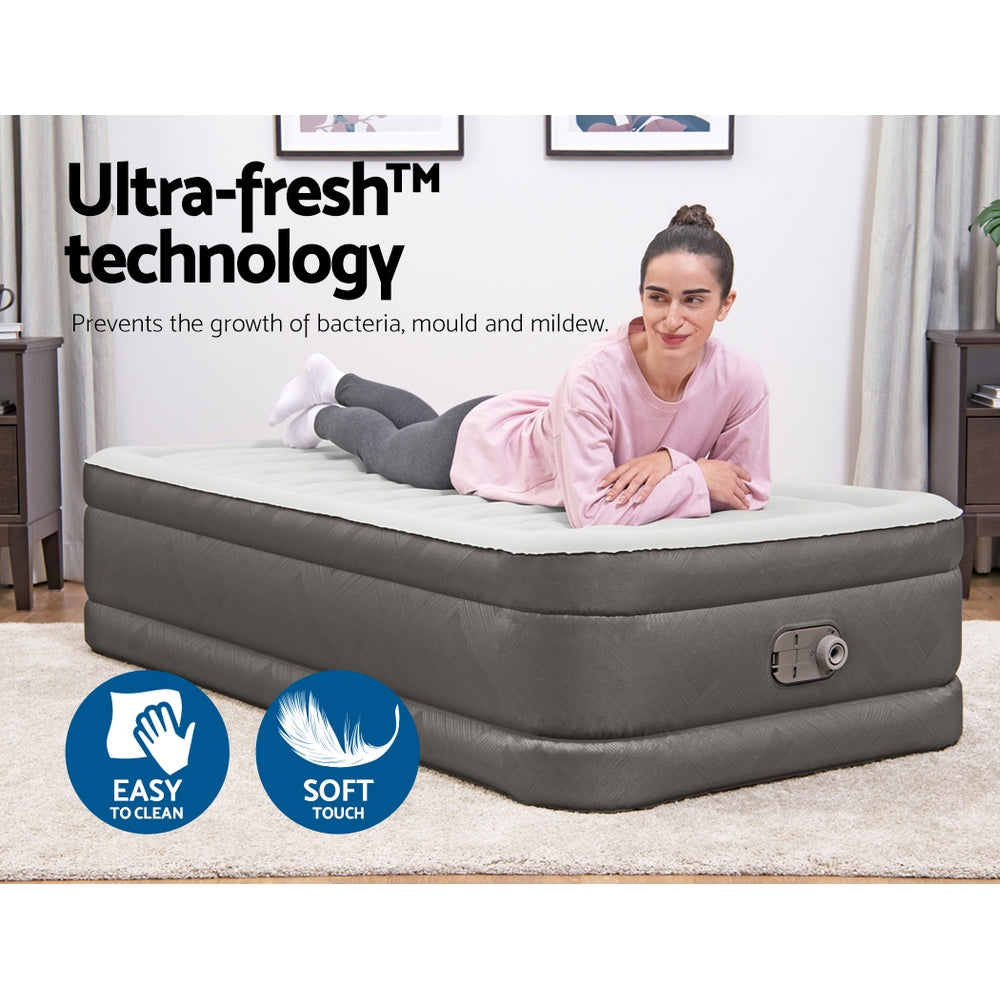 Bestway Air Mattress Bed Single Size Inflatable Camping Beds 46CM Bestway