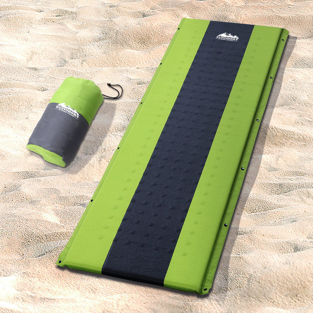 Weisshorn Self Inflating Mattress Camping Sleeping Mat Air Bed Pad Single Green Weisshorn