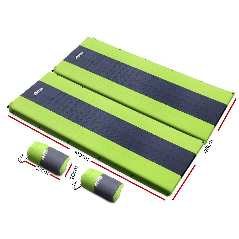 Weisshorn Self Inflating Mattress Camping Sleeping Mat Air Bed Pad Double Green Weisshorn