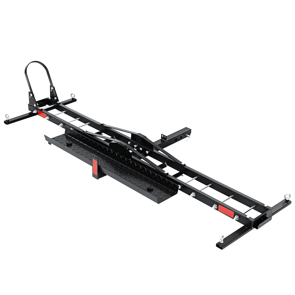 Giantz Motorcycle Carrier 2 Arms Rack Ramp Motorbike Dirt Bike 2Hitch Towbar
