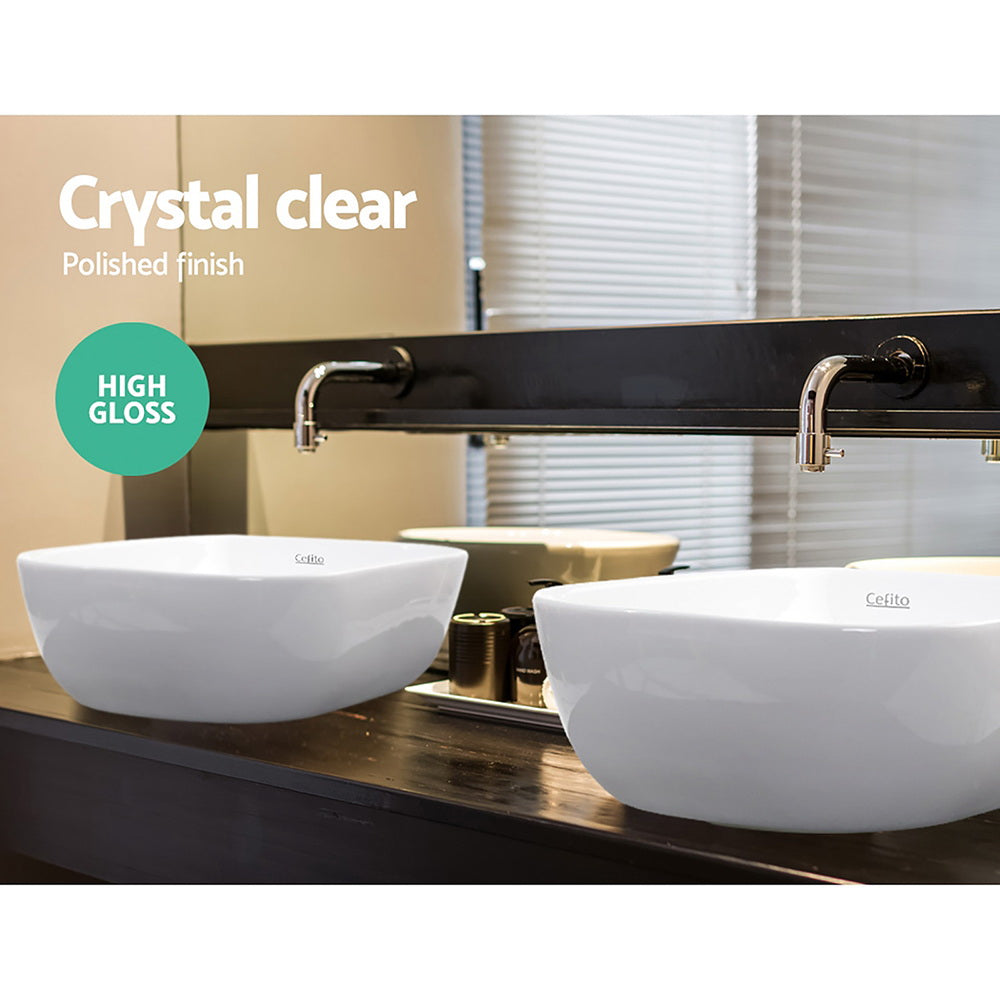 Cefito Ceramic Bathroom Basin Sink Vanity Above Counter Basins White Hand Wash freeshipping - Awezingly