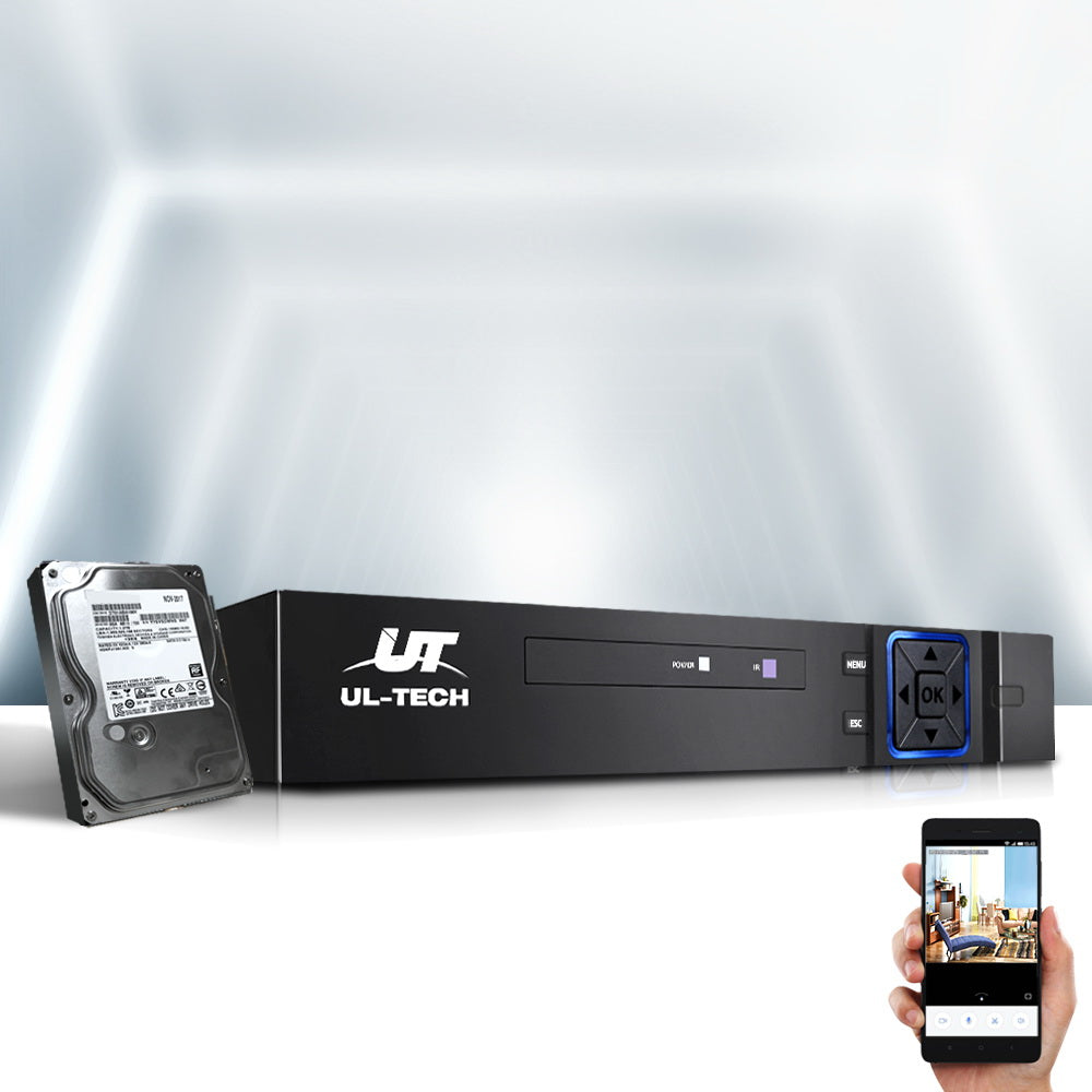 UL-tech CCTV Security Camera System 4CH DVR 1080P 5in1 Recorder Video 4TB UL-TECH