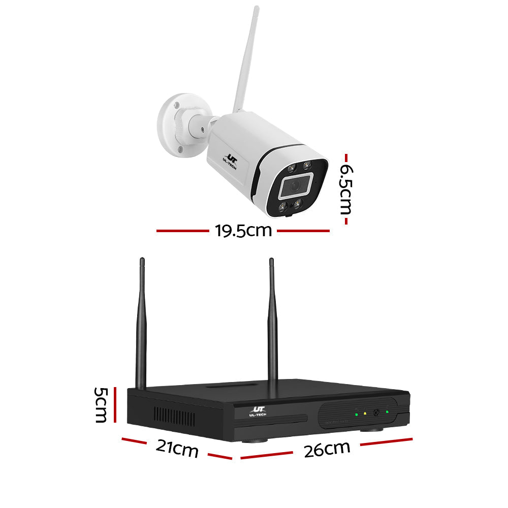 UL-tech 3MP Wireless CCTV Home Security System Outdoor IP Camera 8CH WiFi NVR UL-TECH