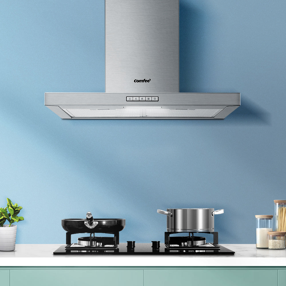 Comfee Rangehood 600mm 60cm Range Hood Stainless Steel Kitchen Canopy LED Light Comfee
