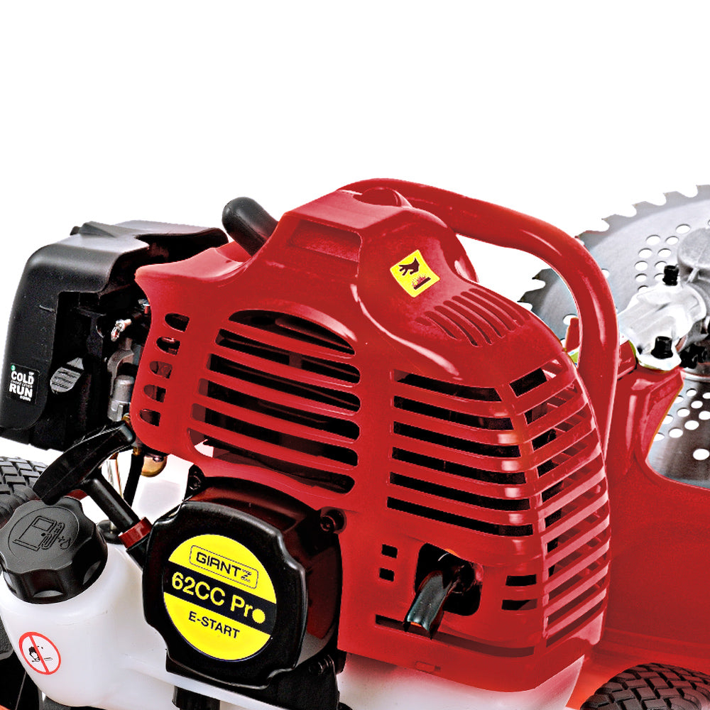 Giantz 62cc Petrol Brush Cutter Whipper Saw Trimmer 2 Stroke 3-in-1 Wheel Giantz