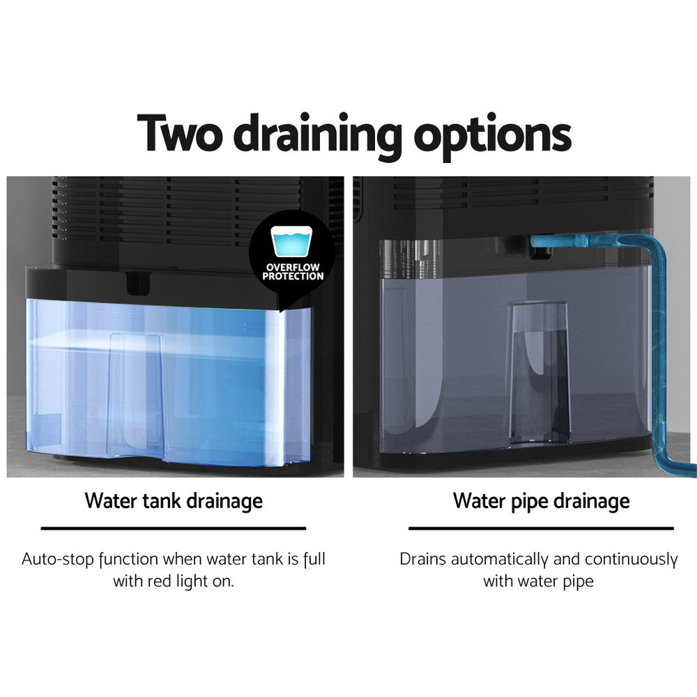 Devanti 2L Dehumidifier Air Purify Black Devanti