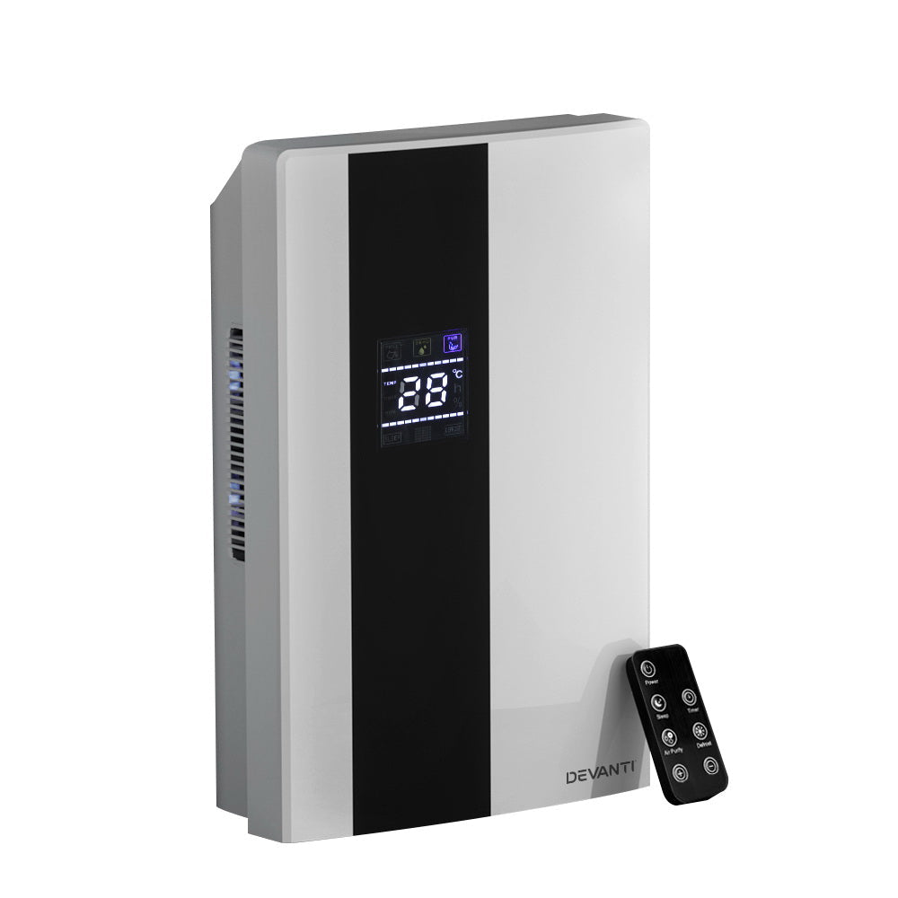 Devanti 2L Dehumidifier Air Purifier White Devanti
