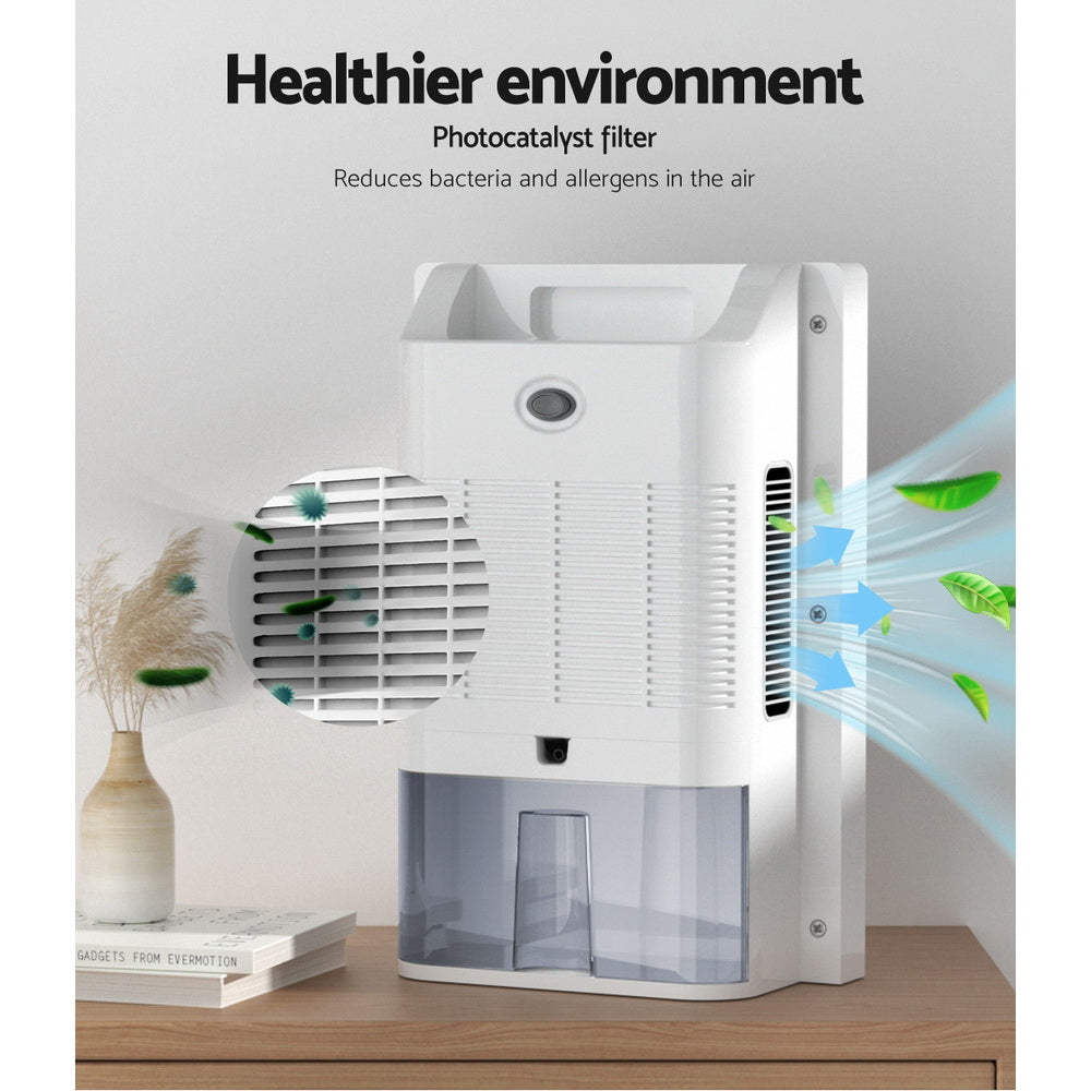 Devanti 2L Dehumidifier Air Purifier White Devanti
