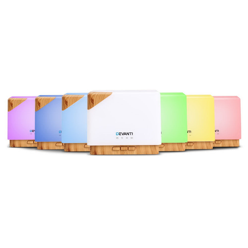 DEVANTi Aroma Diffuser Air Humidifier Night Light 600ml freeshipping - Awezingly