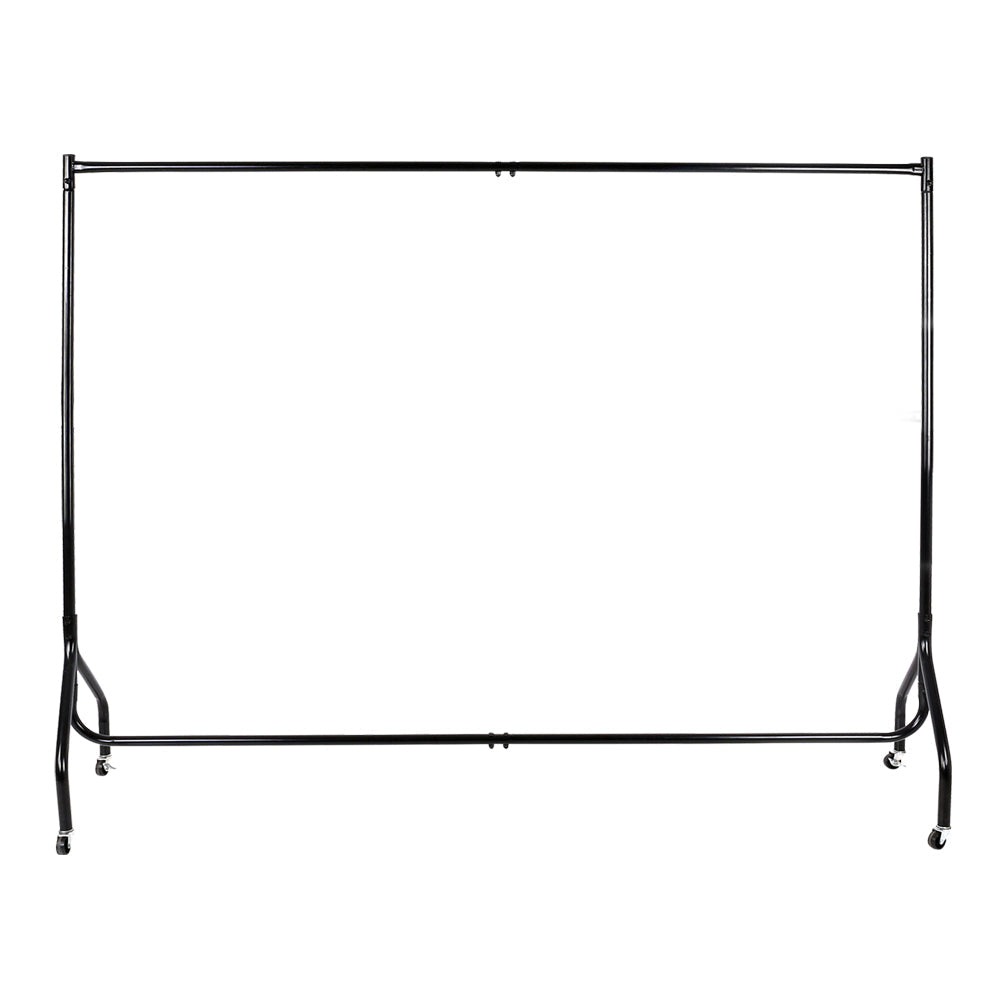 Artiss 2X Clothes Rack Airer Coat Stand 6FT Rail Wheels Artiss
