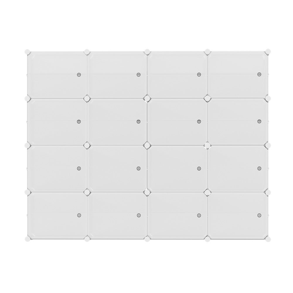 Artiss DIY Shoe Cabinet Shoe Box White Storage Cube Portable Organiser Stand Artiss
