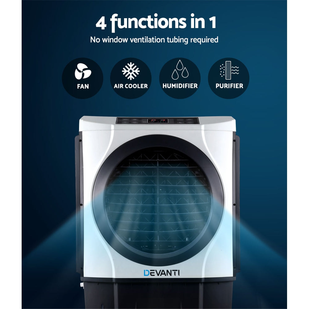 Devanti Evaporative Air Cooler Industrial Conditioner Commercial Fan Purifier freeshipping - Awezingly