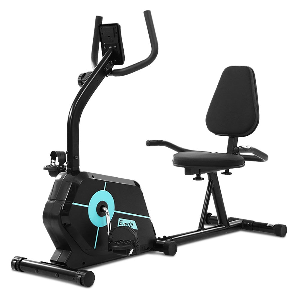 Everfit Magnetic Recumbent Exercise Bike Fitness Cycle Trainer Gym Equipment Everfit