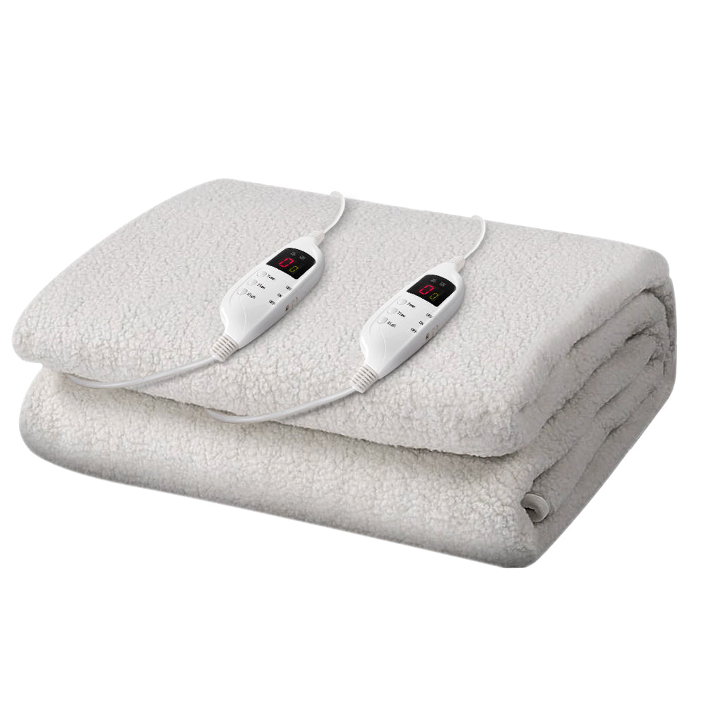 Giselle Bedding King Size Electric Blanket Fleece Giselle Bedding