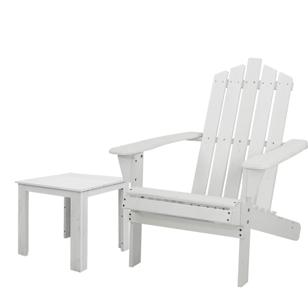 Gardeon Outdoor Sun Lounge Beach Chairs Table Setting Wooden Adirondack Patio Chair Lounges freeshipping - Awezingly