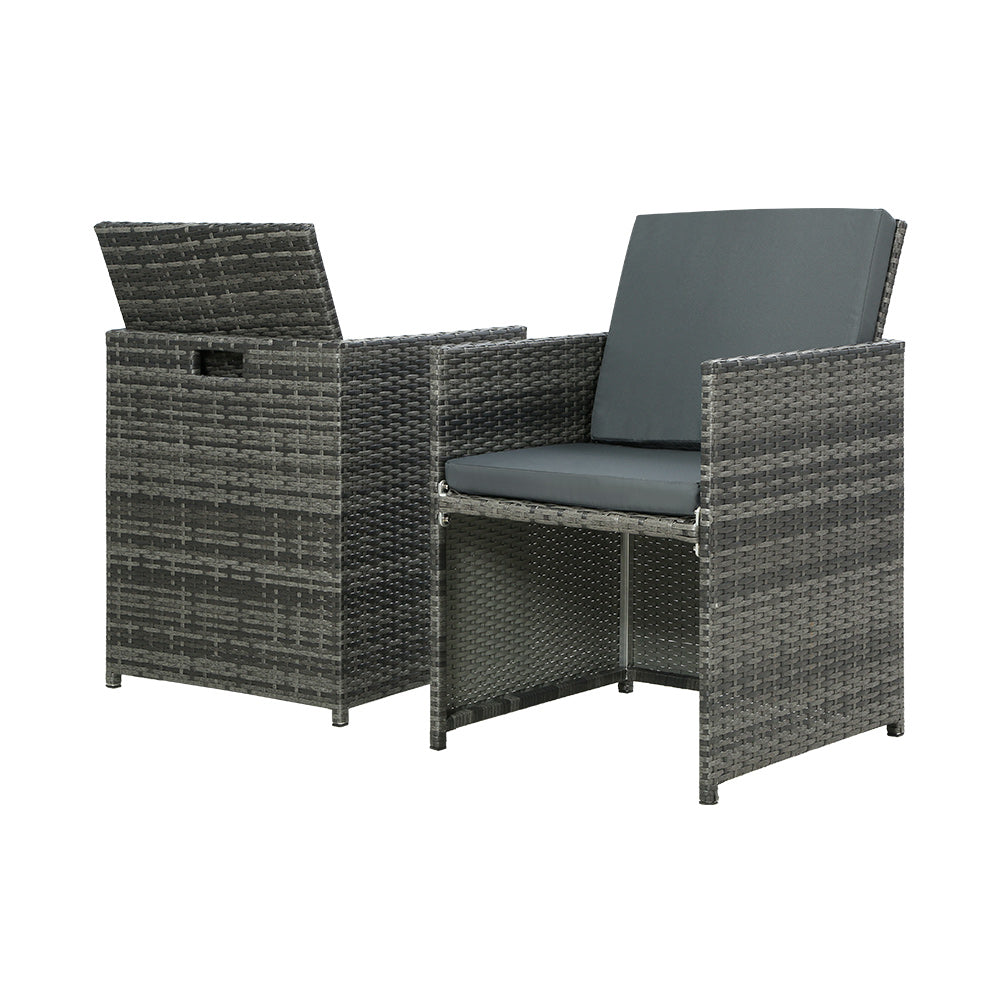 Gardeon Recliner Chairs Sun Lounge Wicker Lounger Outdoor Furniture Patio Sofa Gardeon