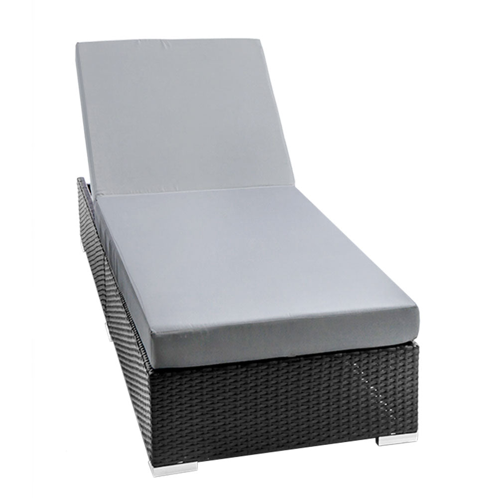 Gardeon Sun Lounge Outdoor Furniture Day Bed Wicker Rattan Garden Sofa freeshipping - Awezingly