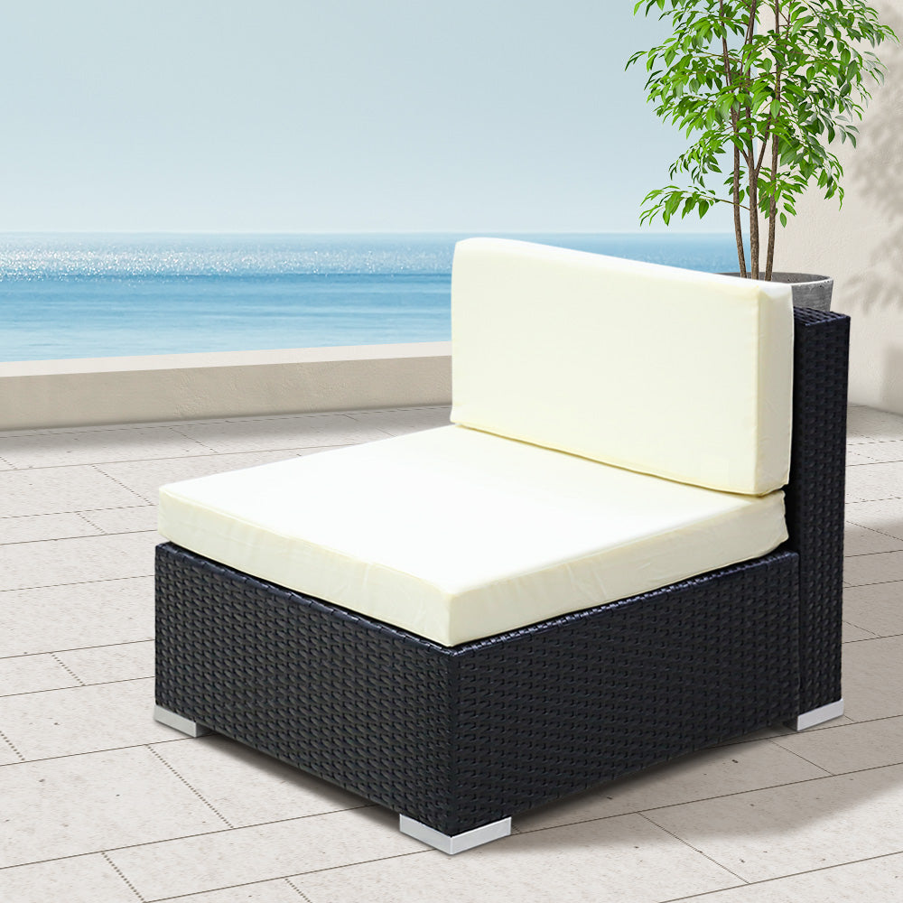 2PC Gardeon Outdoor Furniture Sofa Set Wicker Rattan Garden Lounge Chair Setting freeshipping - Awezingly