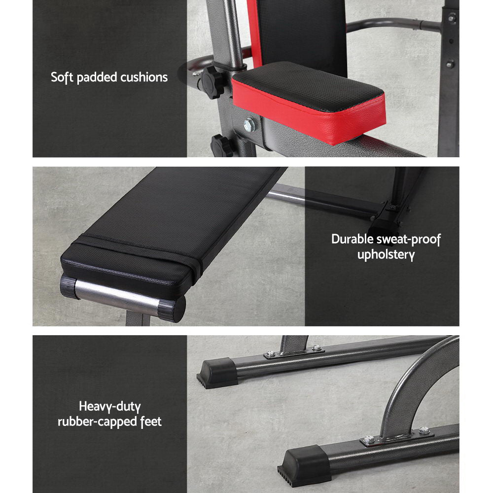 Everfit Power Tower 9-IN-1 Multi-Function Station Fitness Gym Equipment freeshipping - Awezingly