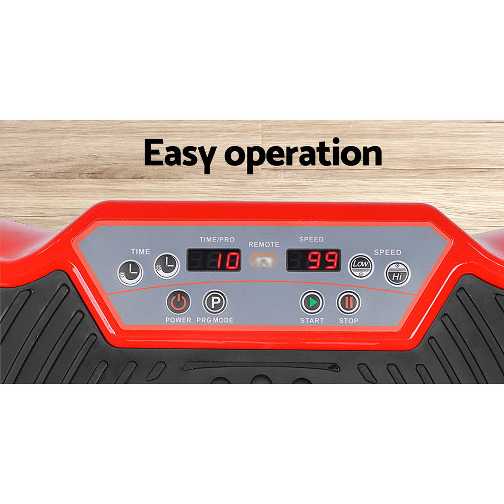 Everfit Vibration Machine Plate - Gym Fitness Red Everfit
