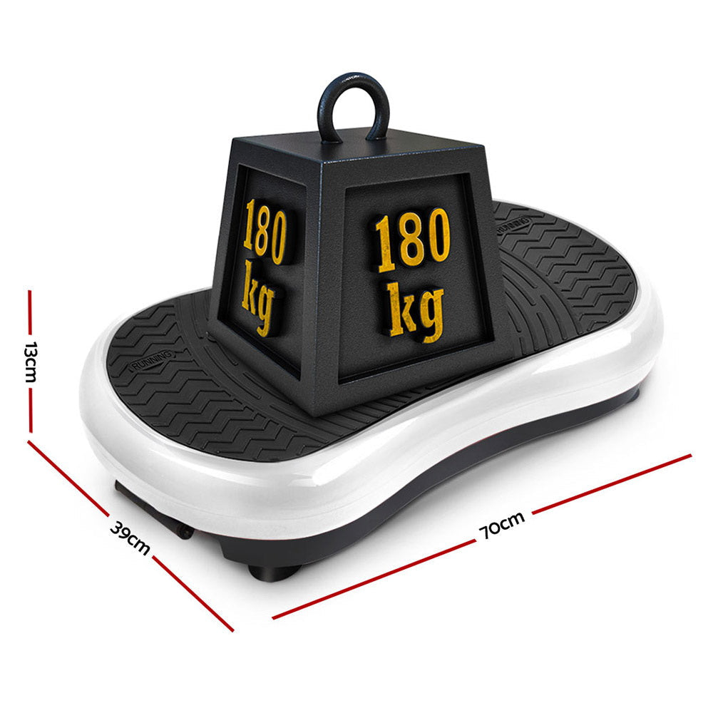 Everfit Vibration Machine Plate Platform Body Shaper Home Gym Fitness White Everfit