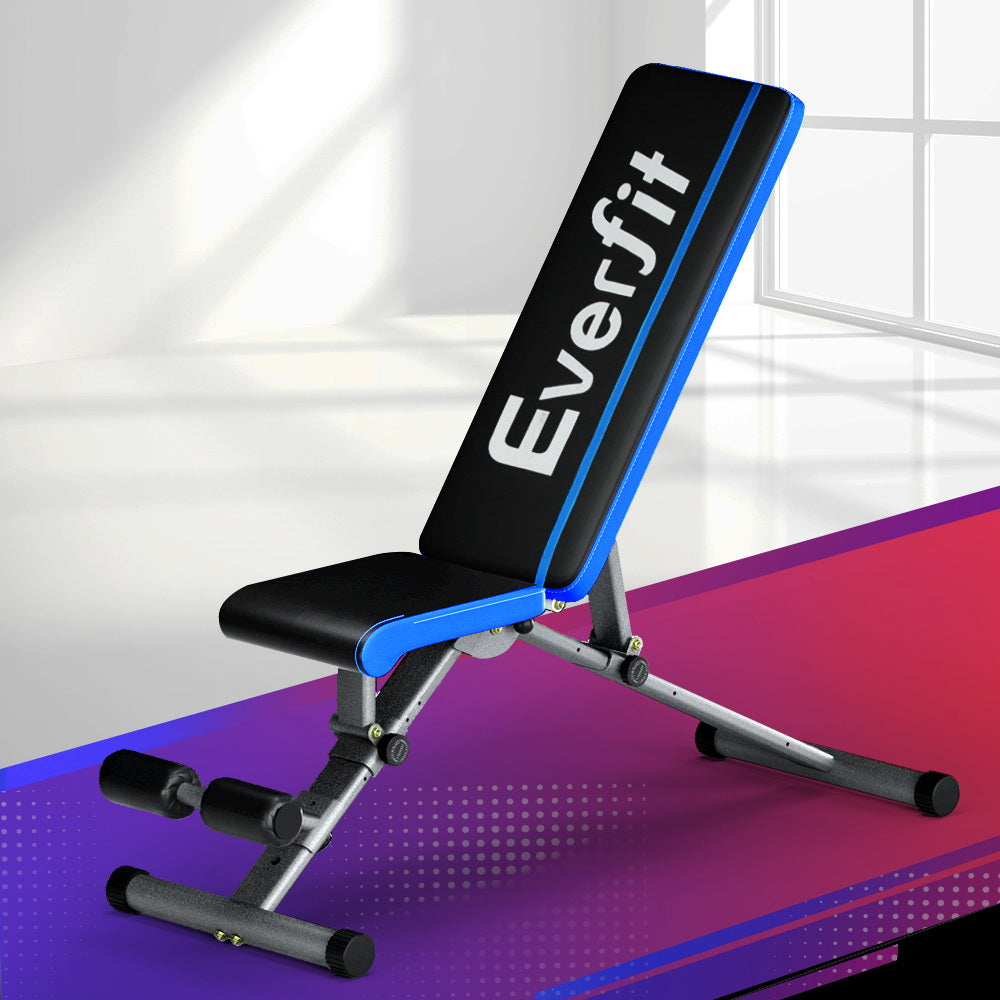 Everfit 330KG Weight Bench 10 Levels Adjustable FID Bench Home Gym Bench Press Everfit