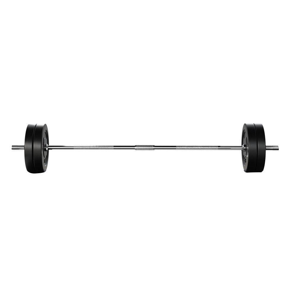 28KG Barbell Weight Set Plates Bar Bench Press Fitness Exercise Home Gym 168cm Does not apply