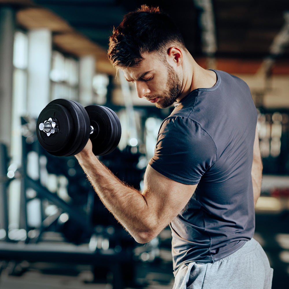 30kg Dumbbells Dumbbell Set Weight Plates Home Gym Fitness Exercise Does not apply