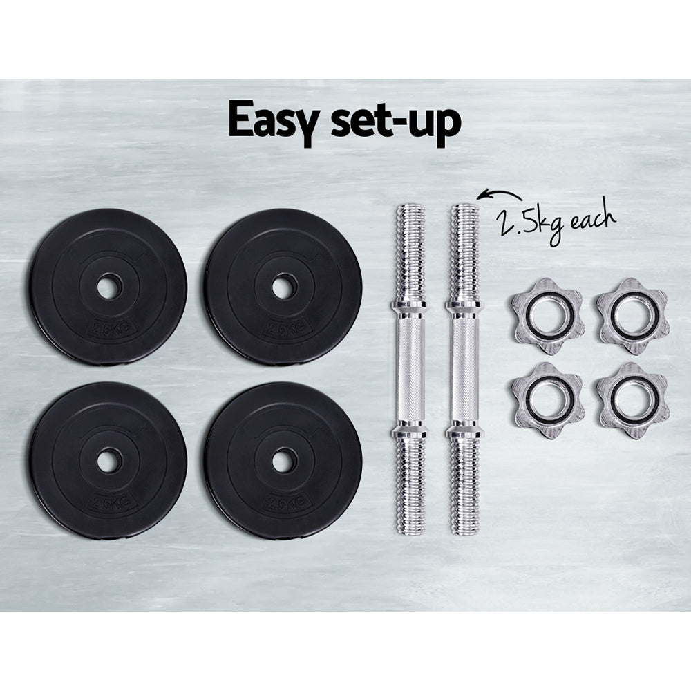 15KG Dumbbells Dumbbell Set Weight Training Plates Home Gym Fitness Exercise Does not apply