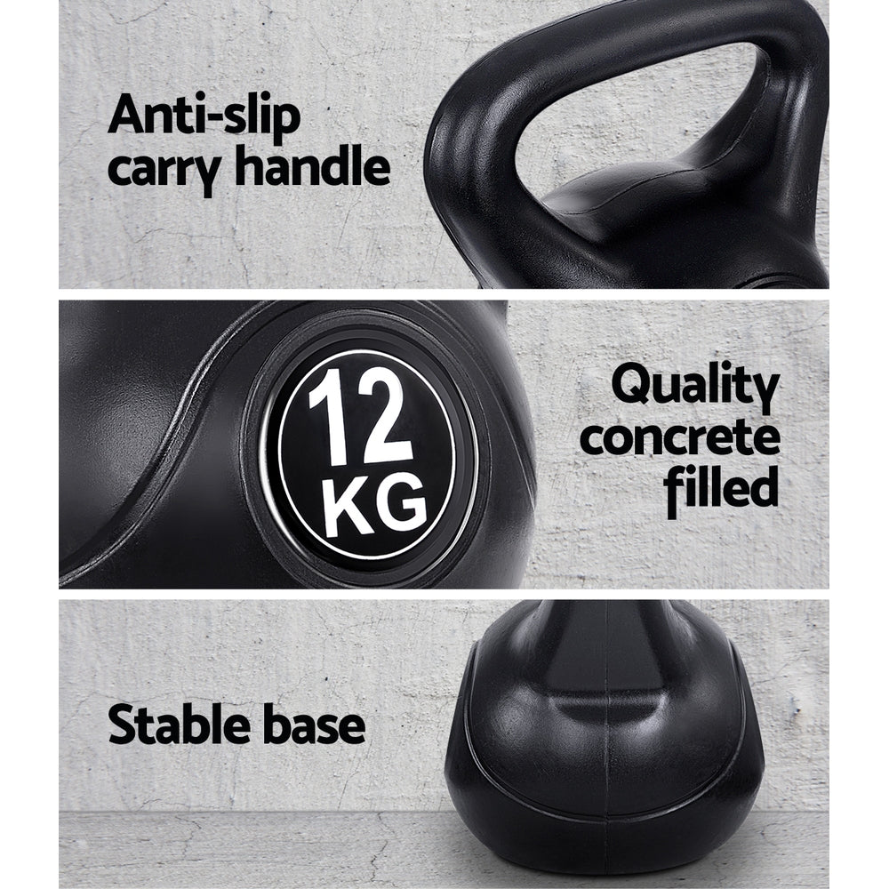 12kg Kettlebell Kettlebells Kettle Bell Bells Kit Weight Fitness Exercise Does not apply