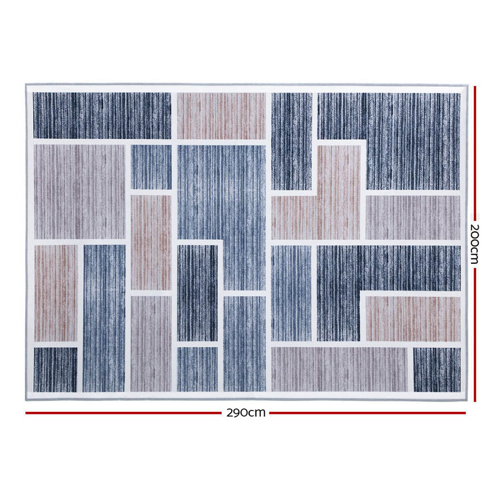 Artiss Short Pile Floor Rug 200x290cm Oblo freeshipping - Awezingly