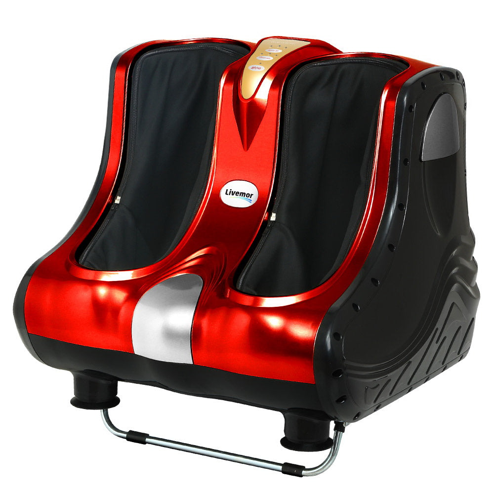 Livemor Foot Massager Shiatsu Ankle Calf Leg Massagers Circulation Enhancer Machine Red freeshipping - Awezingly