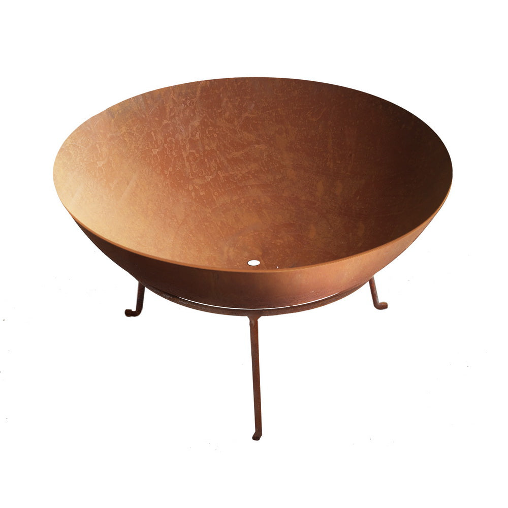 Grillz Fire Pit Charcoal Camping Rustic Burner Garden Outdoor Iron Bowl 70CM freeshipping - Awezingly