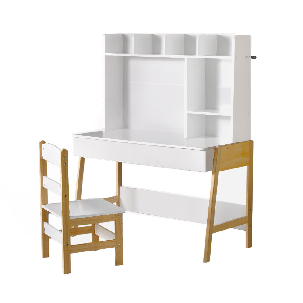 Keezi Kids Table and Chairs Set Study Play Toys Storage Desk Children Furniture Keezi