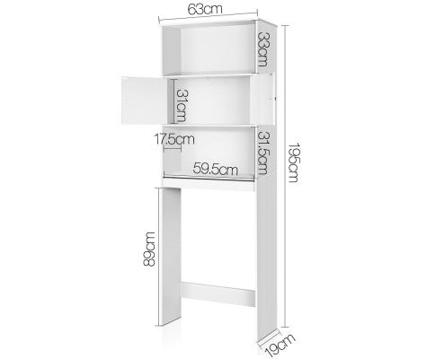 Artiss Bathroom Storage Cabinet - White freeshipping - Awezingly