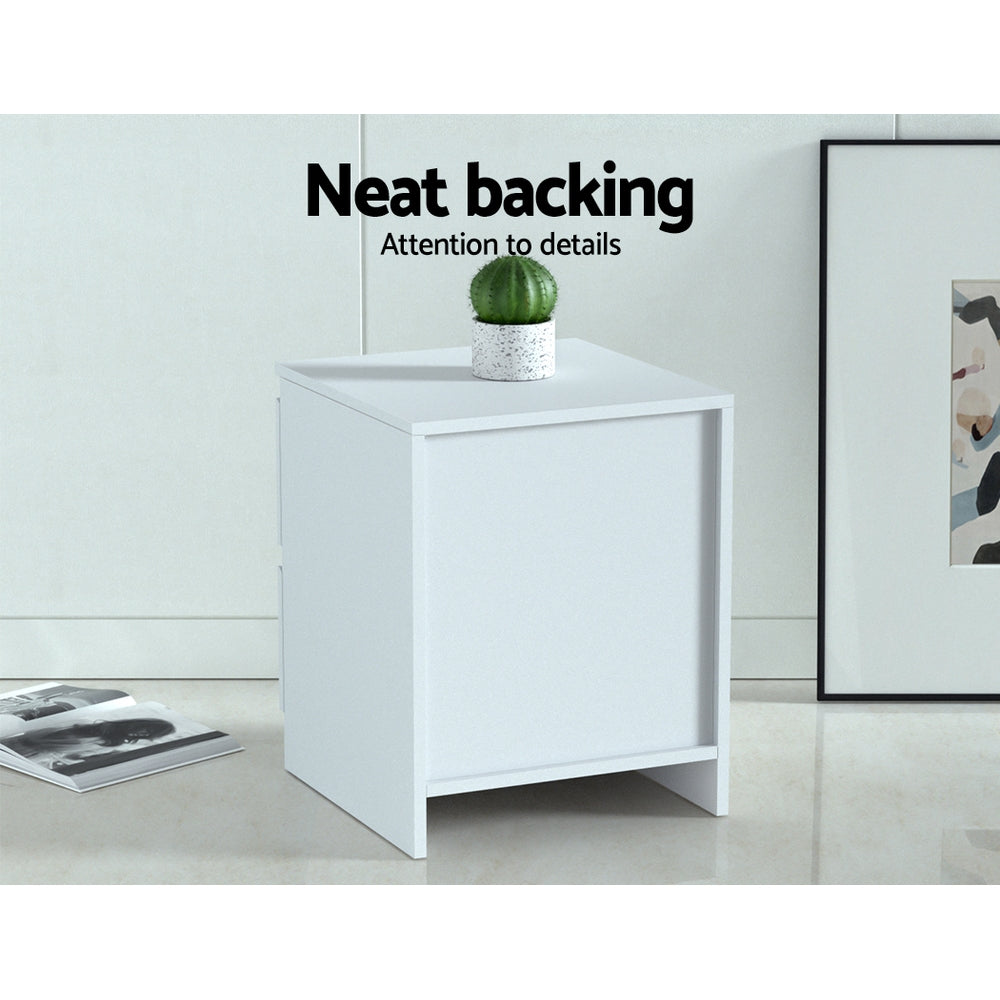 Artiss Bedside Table - White Artiss