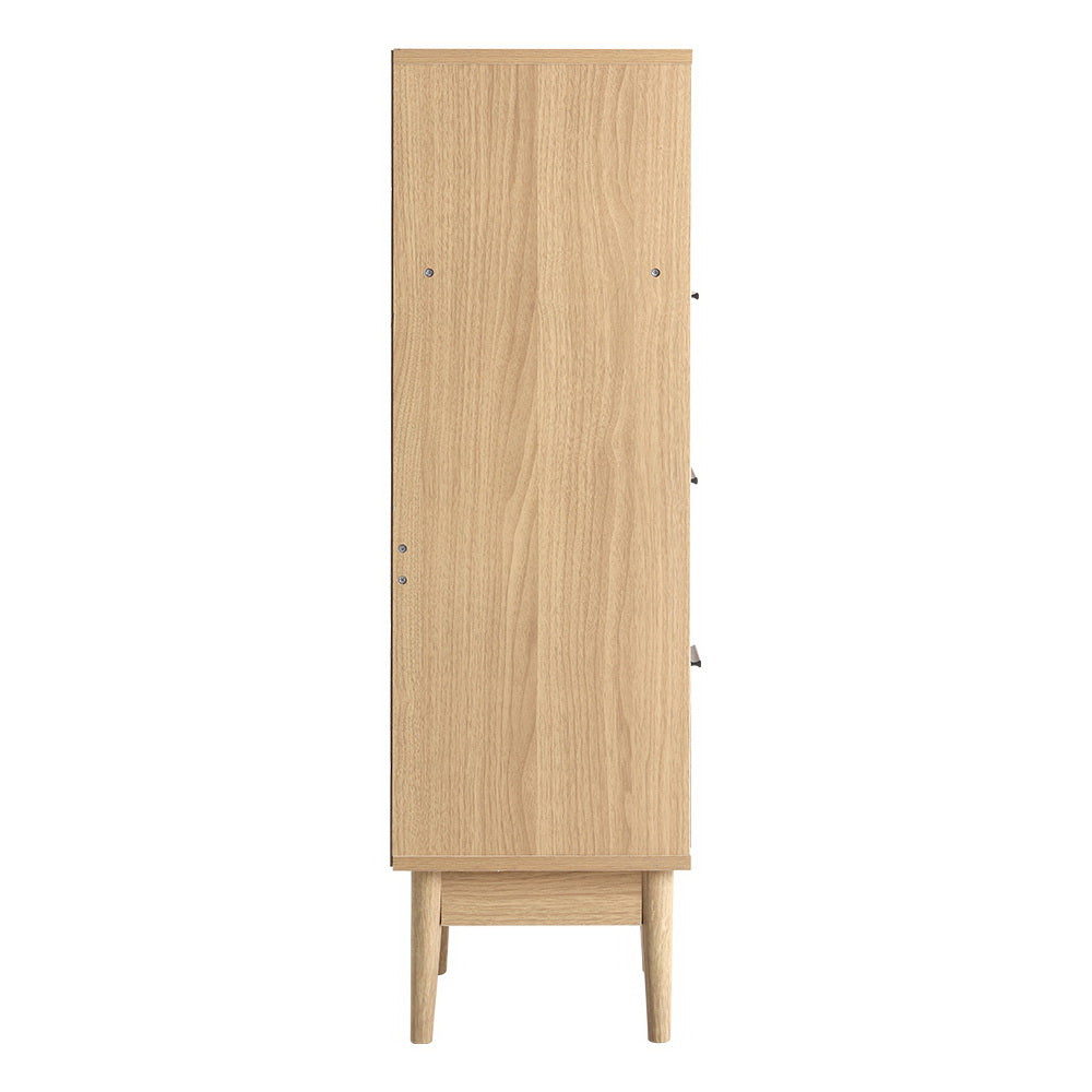 Artiss 3 Chest of Drawers Rattan Furniture Cabinet Storage Side End Table Shelf Artiss