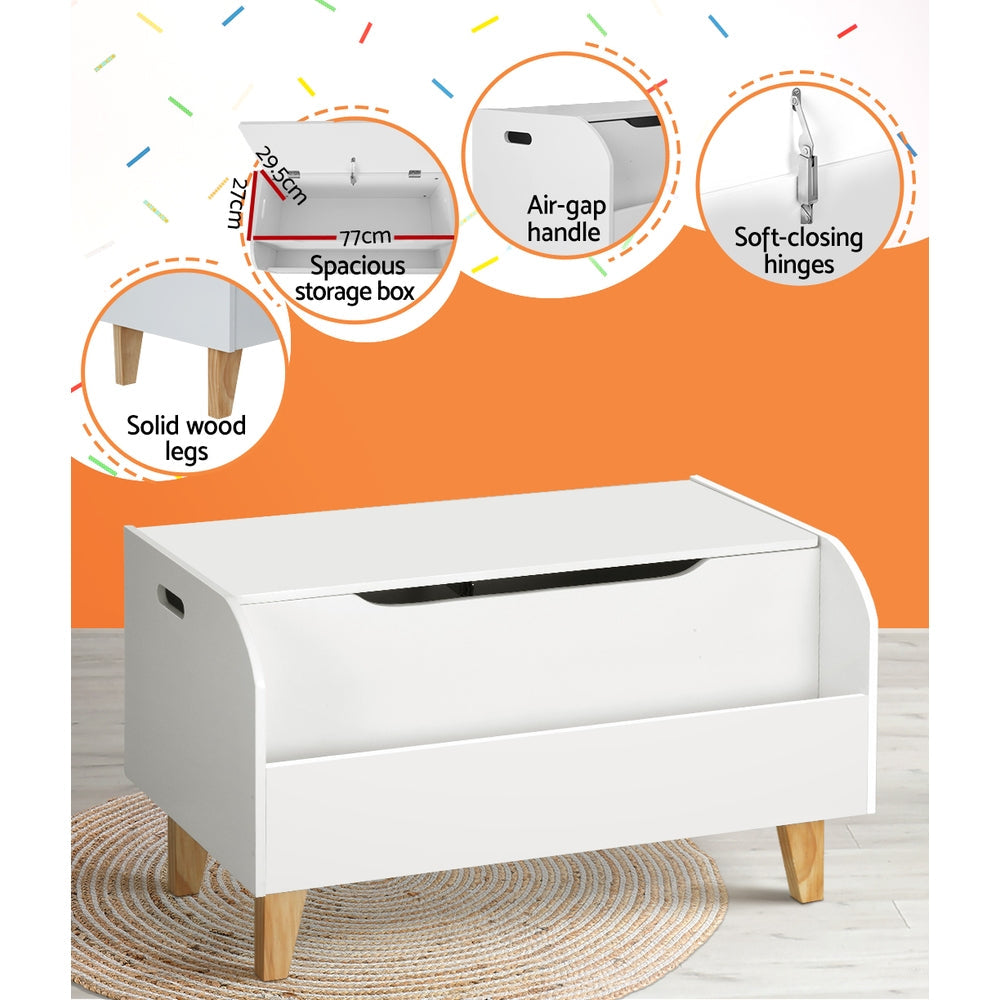 Keezi Kids Toy Box Bookshelf Storage Children Room Bookcase Organiser Display Keezi