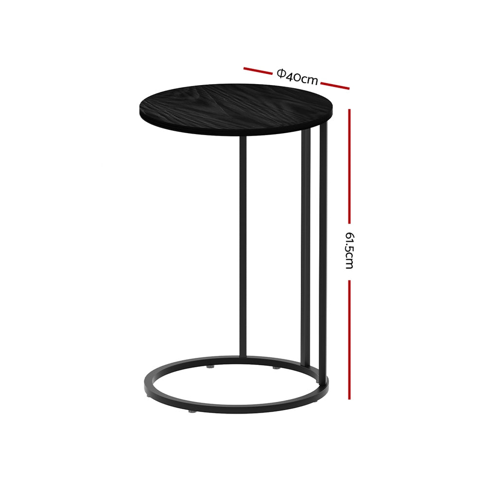 Artiss Coffee Table Side Table Laptop Desk Bedside Sofa Wooden Table Metal Frame Artiss