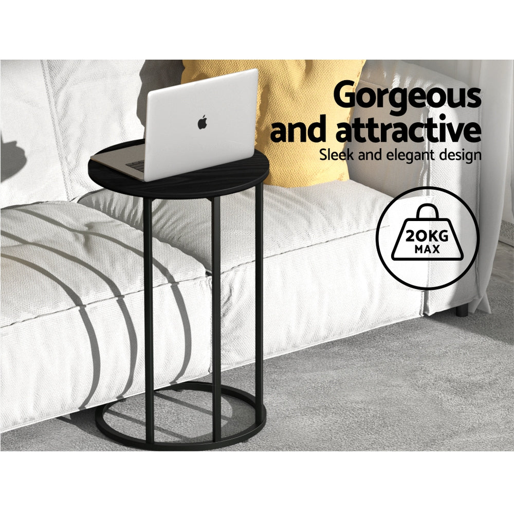 Artiss Coffee Table Side Table Laptop Desk Bedside Sofa Wooden Table Metal Frame Artiss