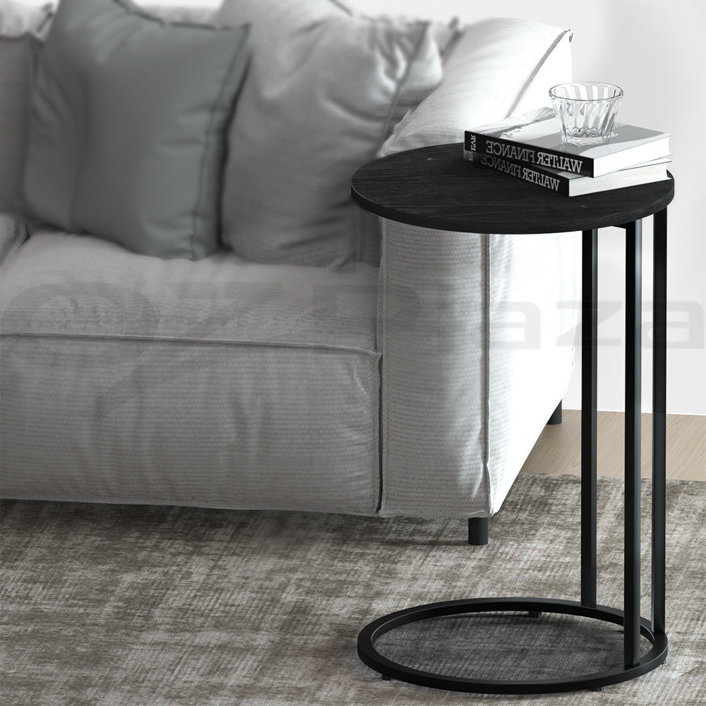 Artiss Coffee Table Side Table Laptop Desk Bedside Sofa Wooden Table Metal Frame Artiss