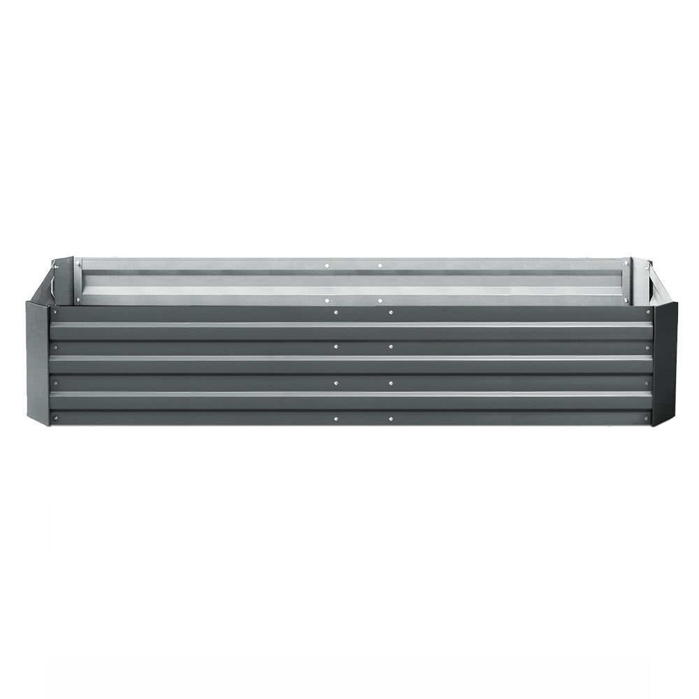 Greenfingers 180x90x30CM Galvanised Raised Garden Bed Steel Instant Planter Greenfingers
