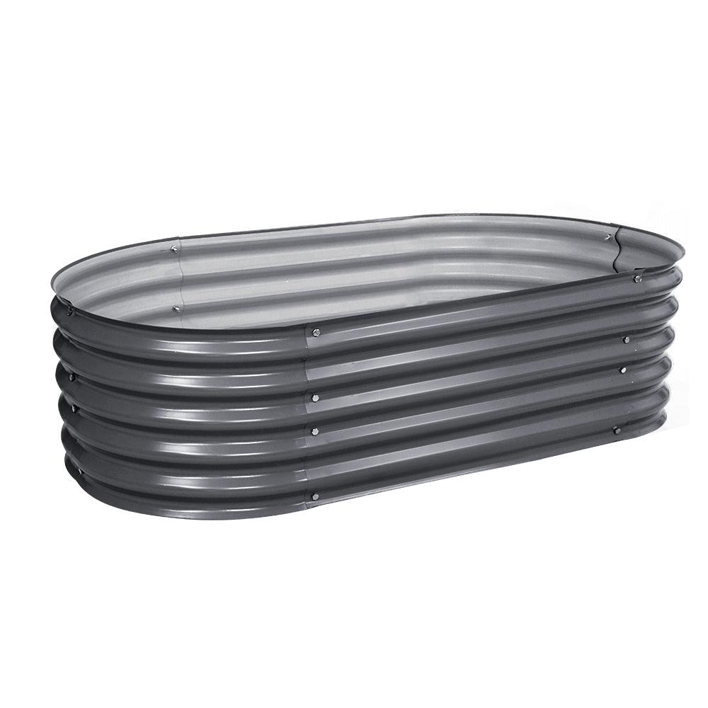 Greenfingers 160X80X42CM Galvanised Raised Garden Bed Steel Instant Planter Greenfingers
