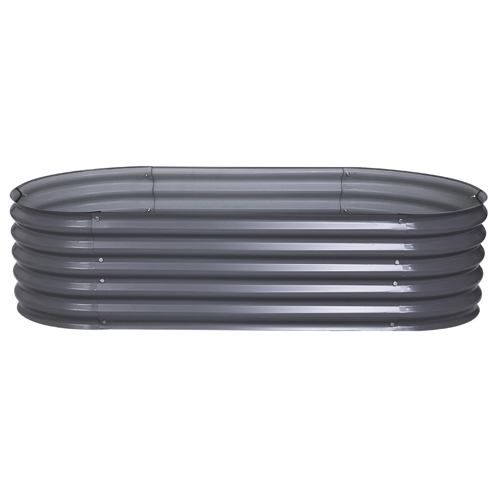 Greenfingers 160X80X42CM Galvanised Raised Garden Bed Steel Instant Planter Greenfingers