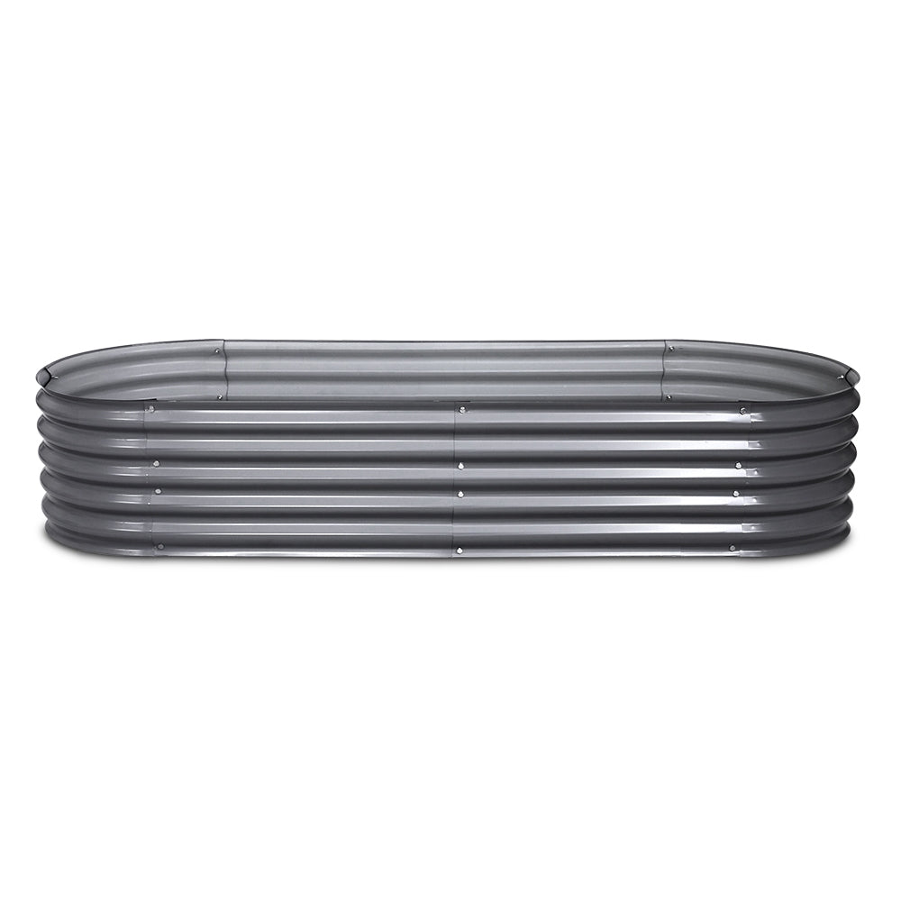 Greenfingers 240X80X42CM Galvanised Raised Garden Bed Steel Instant Planter freeshipping - Awezingly