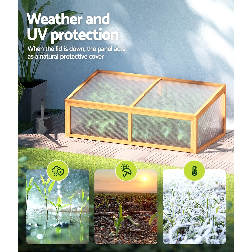 Greenfingers Garden Bed Raised Wooden Planter Box Vegetables 110x58x41.5cm Greenfingers
