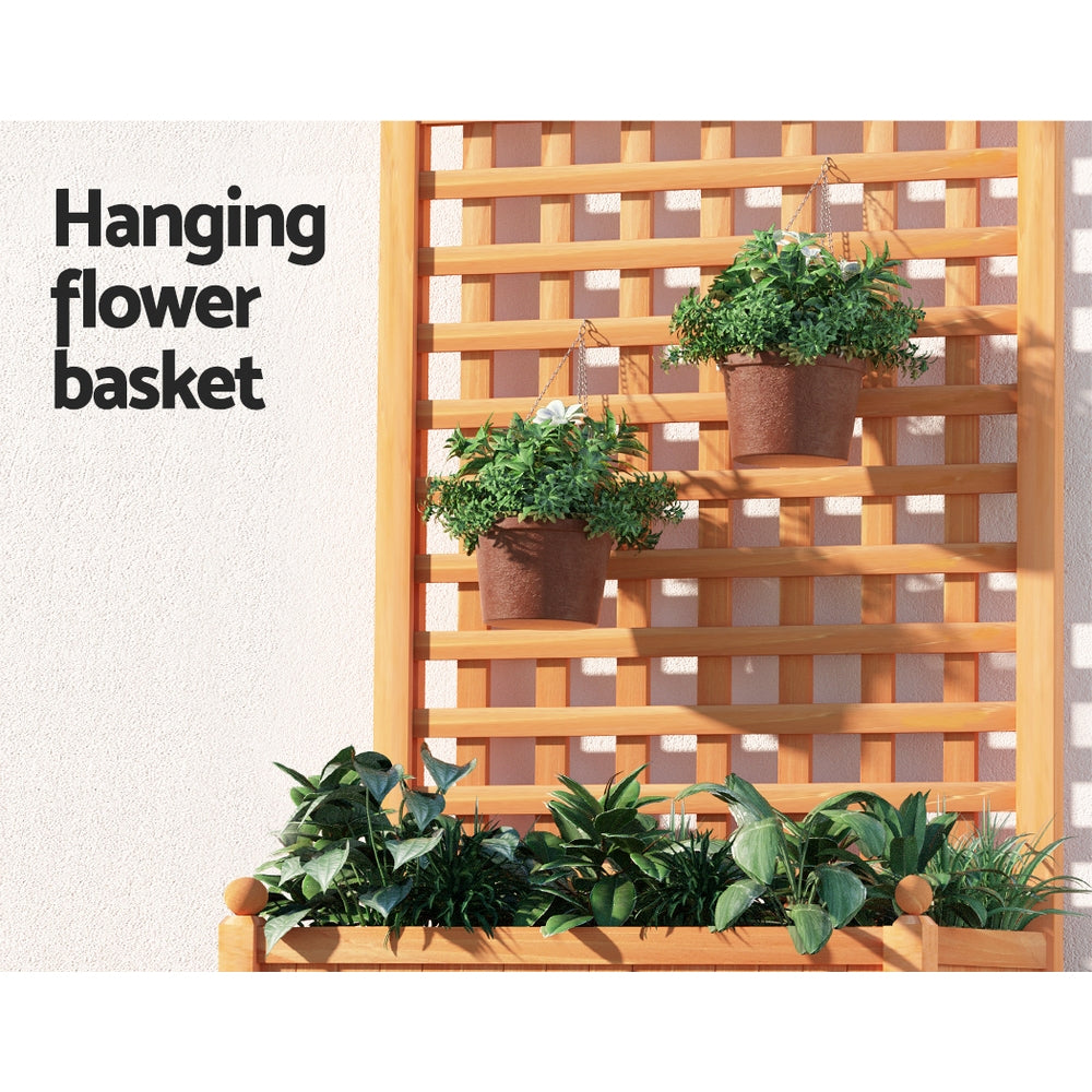 Greenfingers Garden Bed Raised Wooden Planter Box Vegetables 64x35x115cm Greenfingers